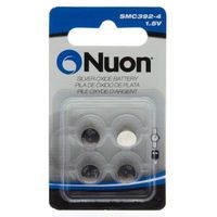 Nuon - (4 Pack) SMC392-4 1.5V Silver Oxide Watch Battery