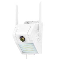 SDETER WiFi Security Camera with Motion Sensor Floodlight Outdoor, 1080P Night Vision Motion Detection Two-Way Talk Waterproof