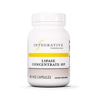 Integrative Therapeutics - Lipase Concentrate-HP – Fat Digestion* Enzyme – Keto and Paleo Friendly – Ideal for Diet High in Fat - Vegan - Vegetable Capsules - 90 Count