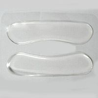 Zcargel 3 Pairs Transparent Silicone Heel Cushion Pads Gel Heel Grips Back Pads for High-heeled Shoes