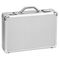 SOLO 17.3" Laptop Attache Hardside with Combination Locks (Silver)