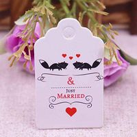 OBELLA BOUTIQUE wholesale scallop 35cm white paper gift tag 100pcs per lot thank you my darling hang tag for wedding/candy/box/gift decoration