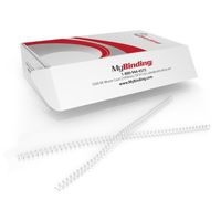6mm White 4:1 Pitch Spiral Binding Coil - 100pk