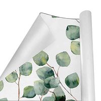 Gift Wrapping Paper Roll Watercolor Green Floral Eucalyptus for Birthday,Holiday,Wedding,Baby Shower Gift Wrap - 3Rolls - 58inch x 23inch Per Roll