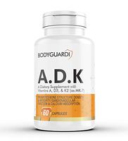 Bodyguardi ADK, K2 and D3 Vitamin Supplement: A-D-K with Vitamins A, D3, K2 as MK7 for Enhanced Calcium Absorption - High Potency A.D.K for Heart Health and Bones, Teeth, Skin - 60 Vegetarian Capsules