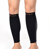 Aaronano Calf Compression Sleeves for Men and Women - Compression Support Calf Sleeves for Shin Splint, Calf Pain Relief, Circulation Calf Guard for Running, Cycling, Maternity, Travel,L