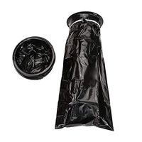 Easepoints 50 Pcs Vomit Bags Emesis Bag Disposable Car Sickness Puke Nausea Bags, Car Motion Sickness Bag, Pregnant Woman Vomit Bag,1000ml (Color : Black)