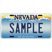 Custom Personalized Metal License Plate Your Name Your State - Choose from All 50 States (Nevada, 6" x 12" Super Thick (.045"))