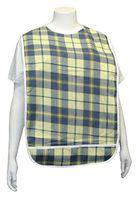 Adult Vinyl Adult Bibs with Crumb Catcher - Premium Bib (Pistachio and Blue)