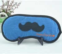 Korea lovely Light shielding To help sleep Eye Mask ice bag Cold Compress Cartoon Eye Mask Cotton Eye protection cover Send earplugs Light blue