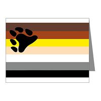Note Cards (10 Pack) Gay Bear Pride Flag HD