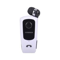 KingTo Bluetooth Earphone Clip On Wireless Headset with Retractable Earbud Calls Remind Voice Signal Alert Wear Clip Earphone for iPhone XS Max/iPhone XR/iPhone XS