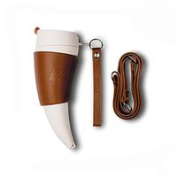 Gilt Mug Goat Cup, 11.2 oz (330ml) Couple Coffee Cup/Mug, Stainless Steel Travel Water Bottle (White)