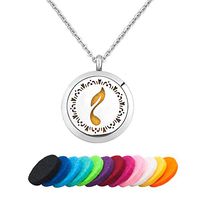 EV.YI Jewels Music Note Essential Oil Stainless Steel Diffuser Necklace