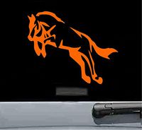 Horse jumping Vinyl Decal Sticker (ORANGE)