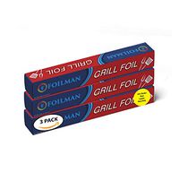 Heavy Duty Grill Foil Roll - Pack of 3 - Vented with Holes Specifically for Grilling and Steaming - 12 Inch x 25 Ft