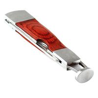 YiXUAN 3 in 1 Stainless Steel and Green Wood Tobacco Pipe Smoke Knife Scraper Nozzle Cleaner Tamper