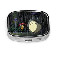 Anime Totoro Travel Pill Boxes Organizer，Pill Box Waterproof Pill Dispenser Home Supplement Holder Portable Vitamin Airtight Pill Container Daily Medicine