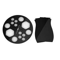 Frog Fun New.Hot.Sale Cosmetic Brush | 14 Hole Brush Dry Holder Holder Organizer Circular Storage Brush Holder (Black)