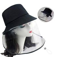 Protective Facial mask,Particulate Respirator,Anti-Spitting Splash hat. Isolation Anti-Pollution hat, Windproof Sand dustproof Windshield Fisherman hat