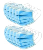 100 Pcs Disposable Filter 3 Ply Earloop Comfort, Breathable Beauty Dust Mask