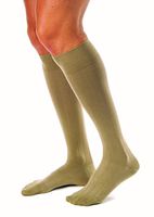 JOBST for Men Casual Knee High 30-40 mmHg Compression Socks, Closed Toe, Large Full Calf, Khaki