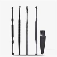 Winwinfly 5 Pcs Ear Pick Ear Cleansing Tool Set Stainless Steel Earwax Removal Kit with a Small Plastic Storage Case