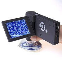 Jiu Si- Magnifying Glass - Electronic Digital Handheld Magnifying Glass Large Screen Portable Photo Repair High Industrial Microscope Electronic Cleaning Component Repair Inspection Skin Pores Blackhe