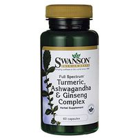 Swanson Full Spectrum Turmeric Ashwagandha & Ginseng Complex 60 Capsules