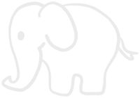 hBARSCI Elephant Vinyl Decal - 5 Inches - for Cars, Trucks, Windows, Laptops, Tablets, Outdoor-Grade 2.5mil Thick Vinyl - White