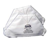 SAS Safety N95 NIOSH Approved Particulate Respirator Surgical Face Mask, Pack of 10 Individually Hygienically Sealed Masks