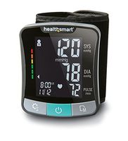 HealthSmart Premium Talking Automatic Digital Wrist Blood Pressure Monitor, Two Person 120 Reading Memory, Black and Gray by HealthSmart
