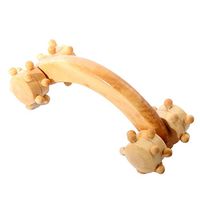 ROSENICE Wooden Massage Roller Acupressure Handheld Body Neck Shoulder Massage Tool