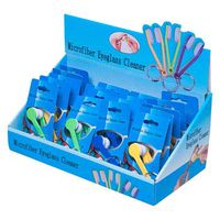 Eyeglass Cleaner Microfiber on Keychain in 24 pcs PDQ, Case of 48