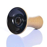 SSOLEREIT Ceramic Pot Hookah Shisha Accessories Arabian Hookah Hookah Set Smoke Bowl Mini Hookah Bowl Shisha for Better Shisha Smoking Black and Brown (Color : Black)