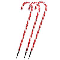 Northlight NL04231 3 Lighted Candy Cane Christmas Yard Decorations