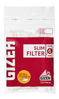 Gizeh Slim Filter Tips 6mm Lot of 20 Bags 120 Tips Each Bag