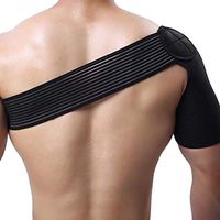 Guoainn Shoulder Protector Adjustable Shoulder Support Strap Pad Protection Brace Rotator Cuff Elbow Wrap