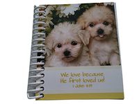 Faith View Creations Chunky Tablet, 3 1/4"x4", 120 Page (We Love Because He Loved, Puppy)