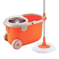 SBRTL Mop Rotary Mop Household Cleaning Dual Drive Automatic Wet and Dry Mop Set Hands Free