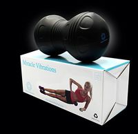 Vibrating Back Roller Massage Ball with Double Trigger Point Balls and Powerful Lithium-Ion Batteries for Deep Tissue Release by Miracle Vibration