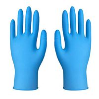LLguz 50-Pairs Nitrile Rubber Disposable Gloves Industrial Mitten For Food Service Beauty Salons (Bule -XL)