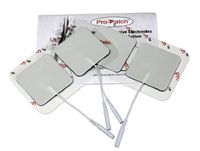 Premium 16 White Foam 2" X 2" Electrodes with Tyco Gel 4 Resealable Pack of 4 Electrodes Each