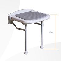 Shower seat,Folding seats Shower stool Assistant up Changing shoes For adults Elderly Patients Space-saving-B