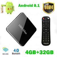 Android 8.1 TV Box H96 Max X2 4GB DDR4 Ram 32GB ROM EstgoSZ Smart 4K TV Box Amlogic S905X2 Support HDMI 2.1 H265 VP9 Video Decoding Dual WiFi 2.4G 5.0G100M Ethernet BT4.0 USB3.0 Android Box