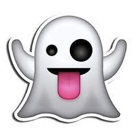 Cute Ghost Sticker Funny Stickers Waterbottle Sticker Tumblr Stickers Laptop Stickers Vinyl Stickers