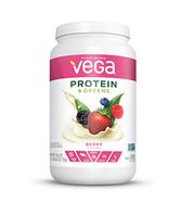 Vega Protein & Greens Berry (26 servings, 26.6 Ounces) - Plant Based Protein Powder, Keto-Friendly, Gluten Free, Non Dairy, Vegan, Non Soy, Non GMO, (Packaging may vary)