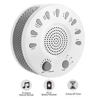 MEISHENG White Noise Machine, Portable Sleep Therapy for Home, Office,Bedroom,Baby & Travel,9 Natural Smoothing and Relaxing Sounds,3 Timer,USB or Battery Powered