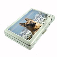 Dog German Shepherd 01 Cigarette Case w Built In Lighter