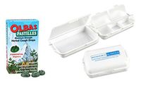Biosource Nutrition Pill Box in Bundle with Olbas Pastilles 27 Herbal Cough Drops